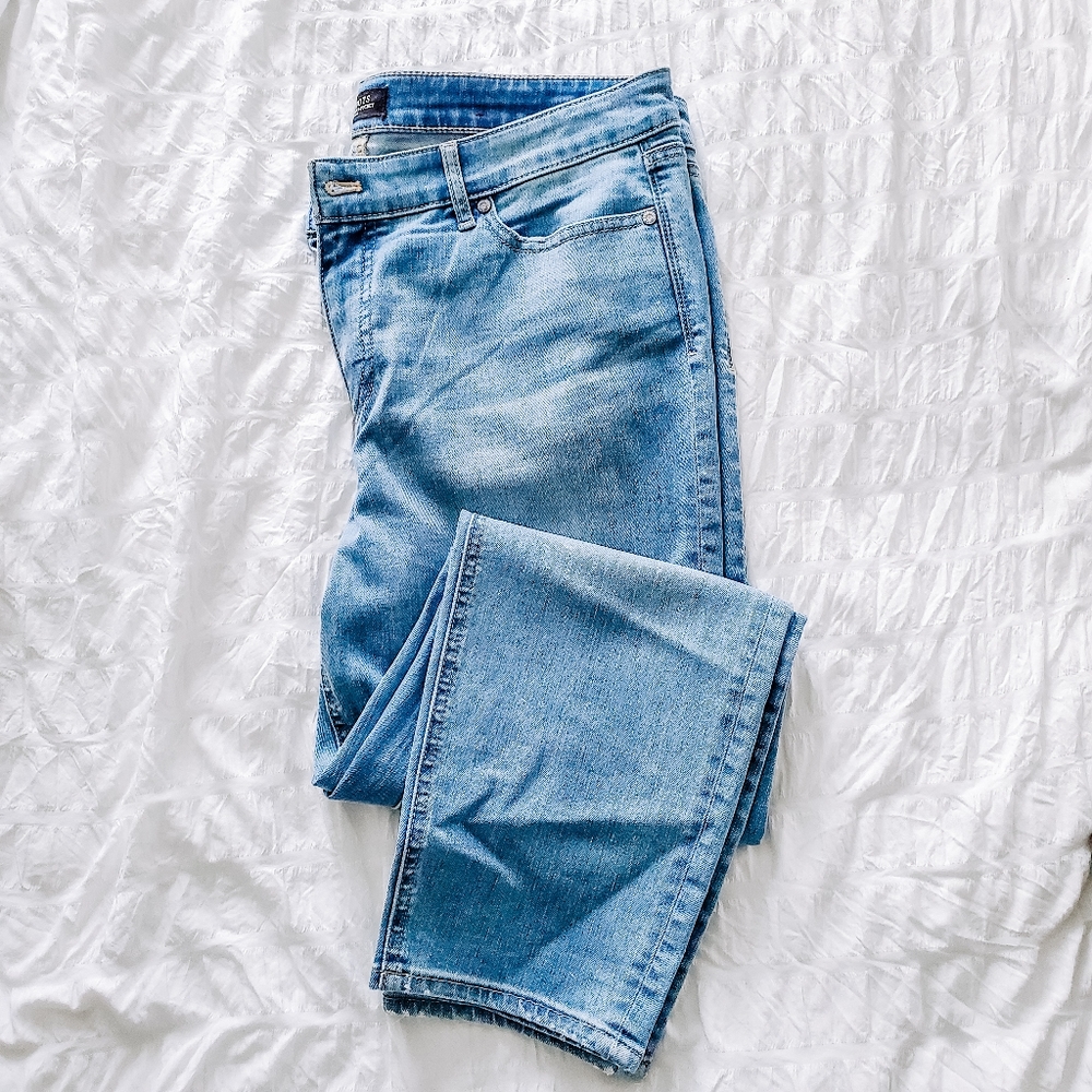 Talbots flawless 5 pocket PETITE slim ankle jeans